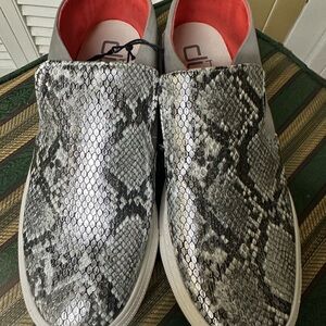Hey Dude Gray Snakeskin Slip-Ons